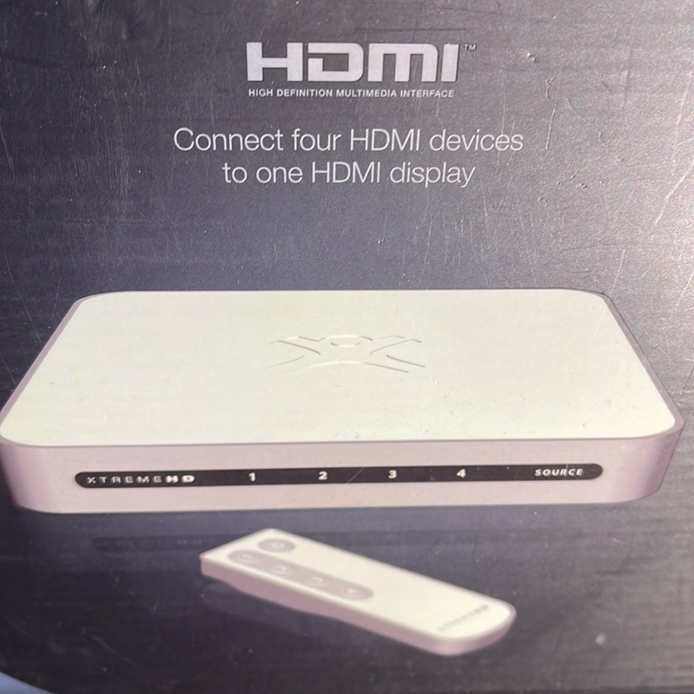 2007 EXTREME ACCESSORIES HDMI SWITCHER 4 to 1 ⭐️XTREME HD APPLE TV COMPATIBLE⭐️